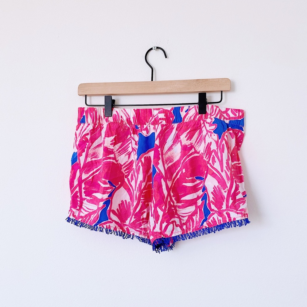 Lilly Pulitzer 4" Cocoa Shorts Printed with Fringe